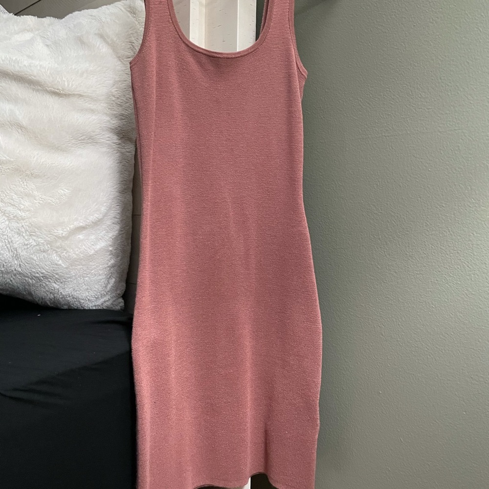 Ribbed knit dress